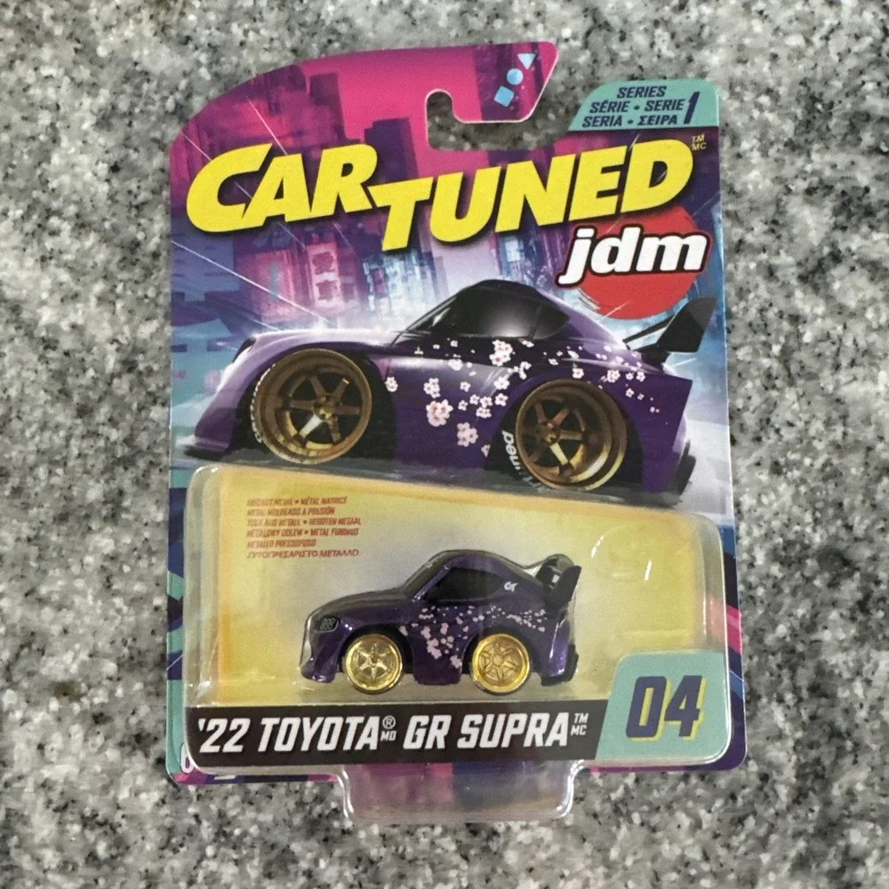Car Tuned JDM Series 1 '22 Toyota GR Supra #04 Variant With Gold Wheels‎